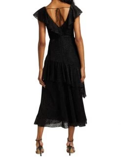 ML Monique Lhuillier Velvet Ruffle Dress 11 ML Monique Lhuillier Velvet Ruffle Dress -Acne Studios And ML Monique Lhuillier Sales unnamed file 1525