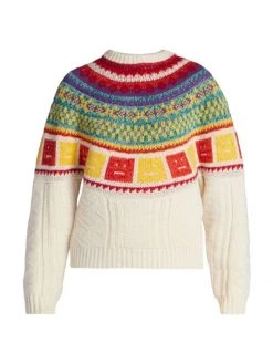 Acne Studios Kristjan Islandic Rainbow Sweater