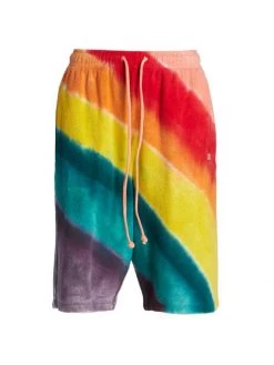 Acne Studios Flack Rainbow Stripe Shorts