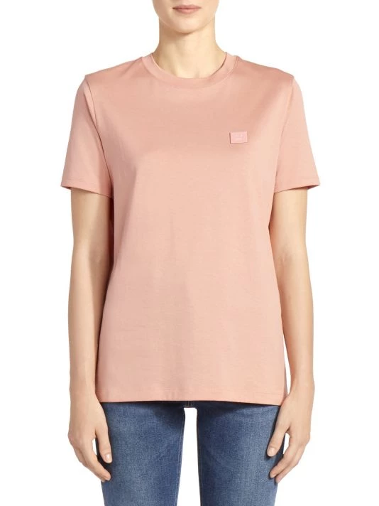 Acne Studios Cotton T-Shirt Blush Pink 4 Acne Studios Cotton T-Shirt Blush Pink - Image 3