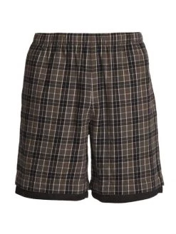 Acne Studios Rong Flannel Check Shorts For Men