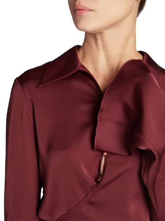 Acne Studios Teba Satin Cropped Top 8 Acne Studios Teba Satin Cropped Top - Image 6