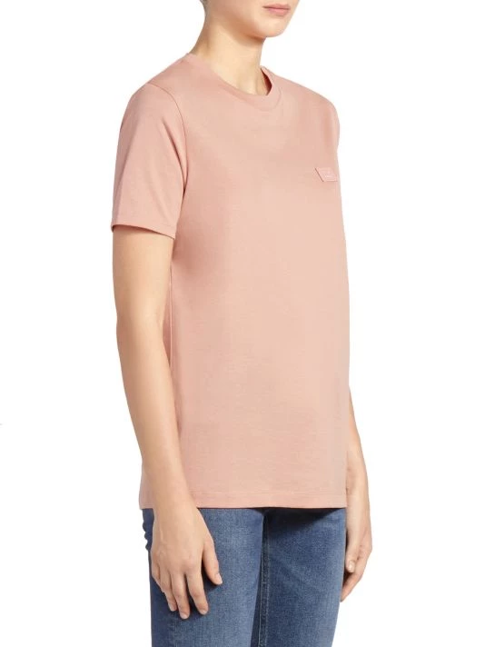 Acne Studios Cotton T-Shirt Blush Pink 5 Acne Studios Cotton T-Shirt Blush Pink - Image 4
