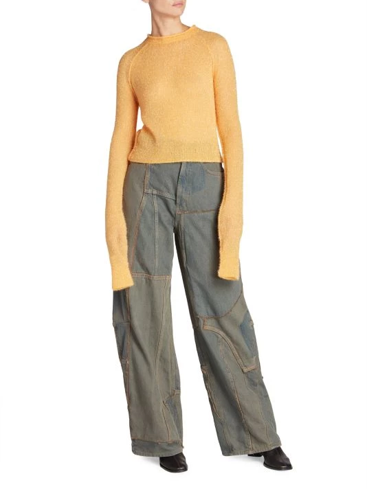 Acne Studios Pedrika Cotton Patchwork Jeans 4 Acne Studios Pedrika Cotton Patchwork Jeans - Image 2