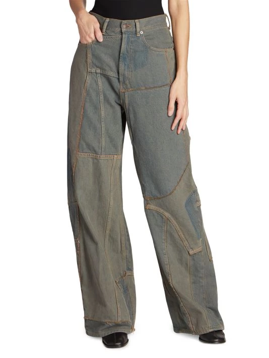 Acne Studios Pedrika Cotton Patchwork Jeans 5 Acne Studios Pedrika Cotton Patchwork Jeans - Image 3