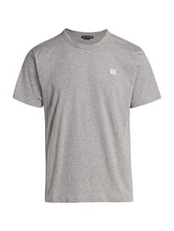 Acne Studios Nash Face Crewneck Cotton Tee For Men Optic White -Acne Studios And ML Monique Lhuillier Sales unnamed file 31