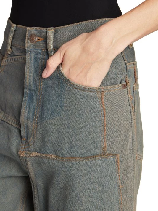 Acne Studios Pedrika Cotton Patchwork Jeans 8 Acne Studios Pedrika Cotton Patchwork Jeans - Image 6