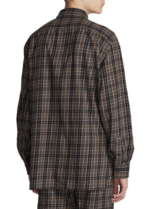 Acne Studios Saco Flannel Check Pattern Shirt For Men 7 Acne Studios Saco Flannel Check Pattern Shirt For Men - Image 5