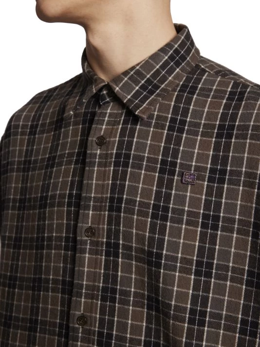 Acne Studios Saco Flannel Check Pattern Shirt For Men 8 Acne Studios Saco Flannel Check Pattern Shirt For Men - Image 6
