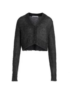 Acne Studios Double Mohair Cropped Cardigan