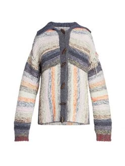 Acne Studios Karya Mouliné Striped Wool-Blend Sweater
