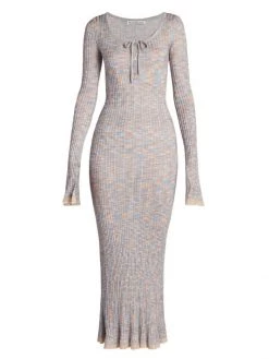 Acne Studios Kadley Rib-Knit Midi-Dress