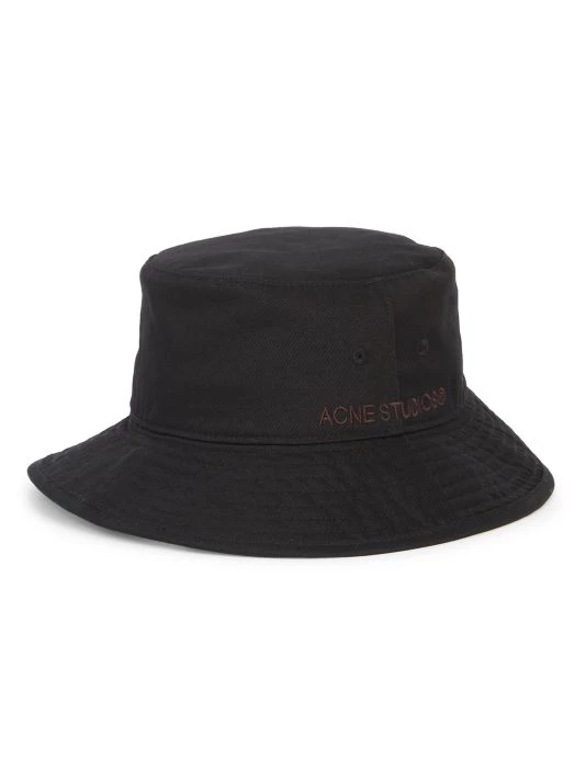 Acne Studios Brimmo Twill Bucket Hat Black 3 Acne Studios Brimmo Twill Bucket Hat Black