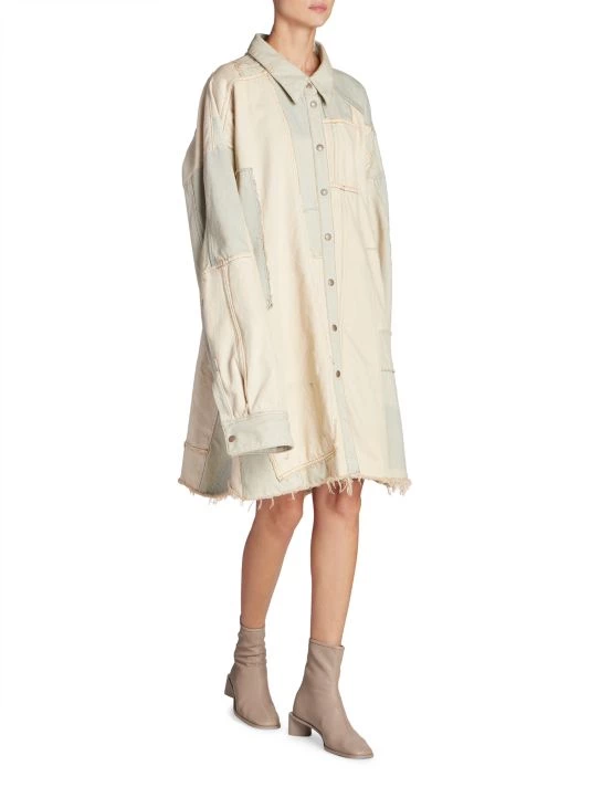 Acne Studios Slussen Cotton Patchwork Denim Shirtdress 8 Acne Studios Slussen Cotton Patchwork Denim Shirtdress - Image 6