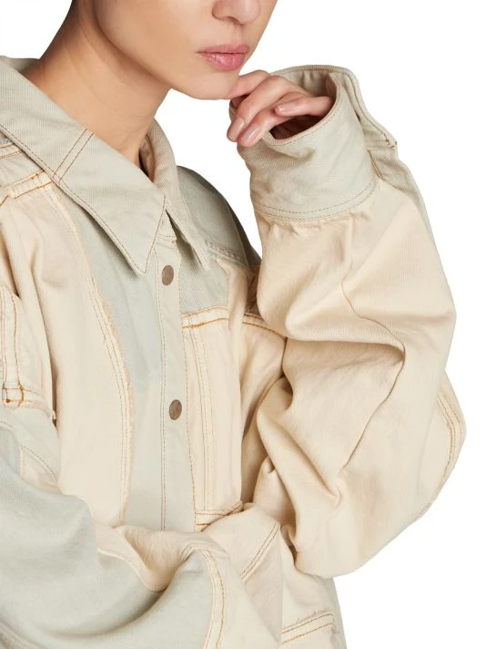 Acne Studios Slussen Cotton Patchwork Denim Shirtdress 9 Acne Studios Slussen Cotton Patchwork Denim Shirtdress - Image 7