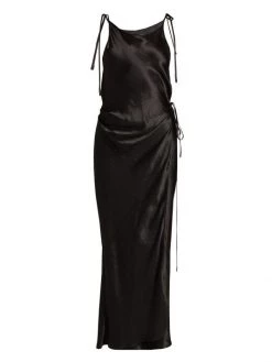 Acne Studios Dayla Satin Midi-Dress