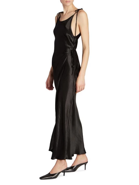 Acne Studios Dayla Satin Midi-Dress 6 Acne Studios Dayla Satin Midi-Dress - Image 4