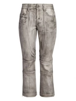 Acne Studios Livvie Leather Cropped Pants