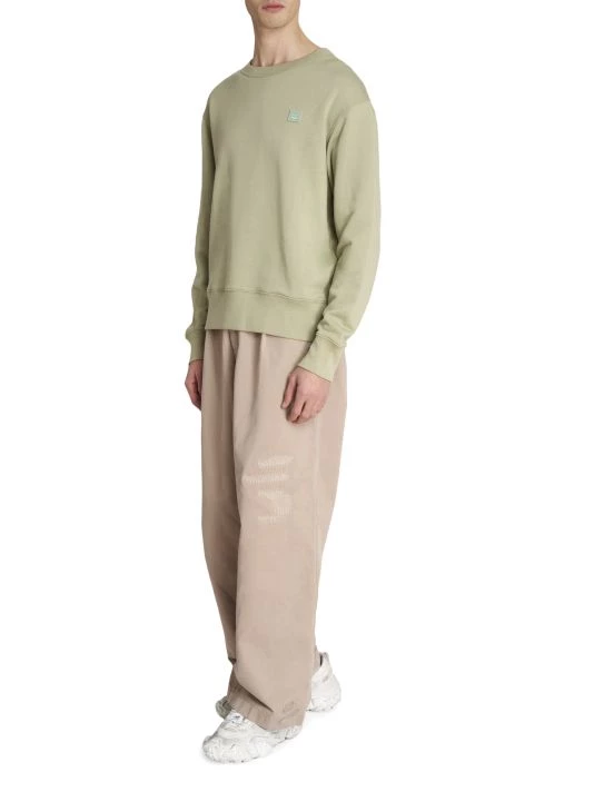 Acne Studios Fairview Crewneck Sweatshirt For Men Powder Pink 4 Acne Studios Fairview Crewneck Sweatshirt For Men Powder Pink - Image 2