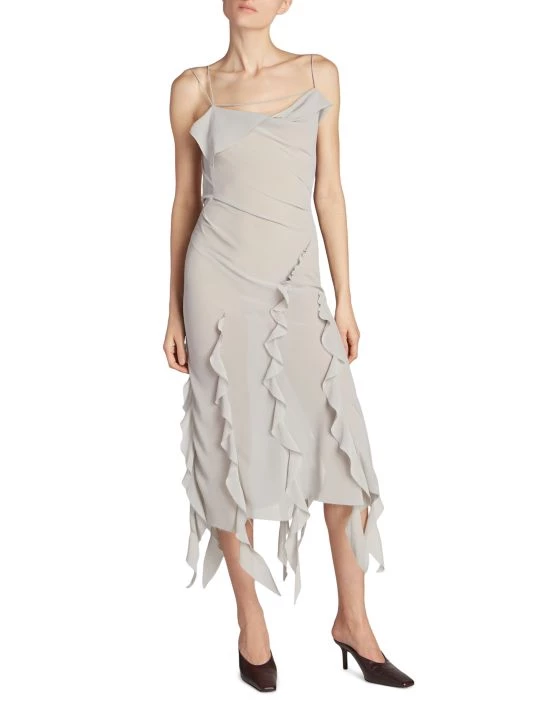 Acne Studios Dafina Chiffon Midi-Dress 5 Acne Studios Dafina Chiffon Midi-Dress - Image 3
