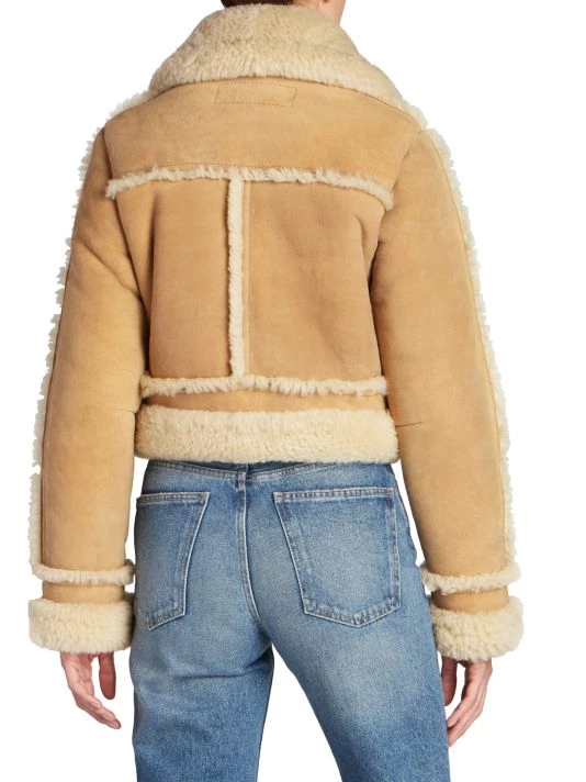 Acne Studios Lalita Lamb Shearling-Trim Jacket 7 Acne Studios Lalita Lamb Shearling-Trim Jacket - Image 5
