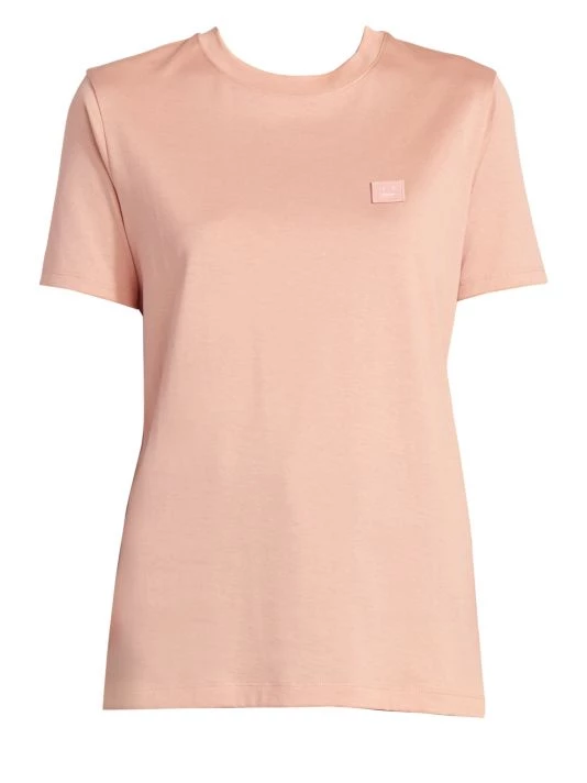 Acne Studios Cotton T-Shirt Blush Pink 8 Acne Studios Cotton T-Shirt Blush Pink - Image 7