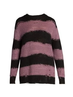 Acne Studios Kalia Block-Striped Knit Sweater