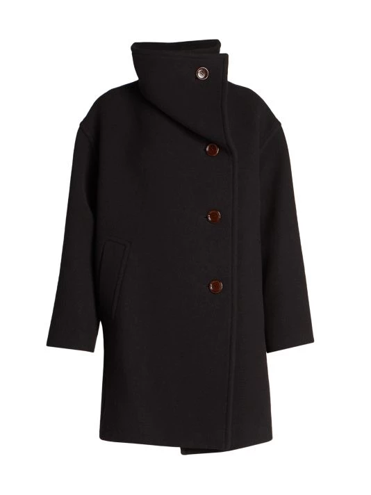 Acne Studios Oschelle Wool-Blend Coat Hunter Green 5 Acne Studios Oschelle Wool-Blend Coat Hunter Green - Image 3