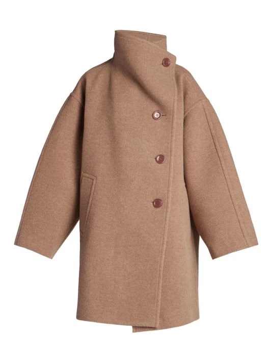 Acne Studios Oschelle Wool-Blend Coat Hunter Green 7 Acne Studios Oschelle Wool-Blend Coat Hunter Green - Image 5