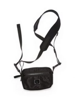 Acne Studios And ML Monique Lhuillier Sales 8 Acne Studios Akila Plaque Face Crossbody Bag Peach Orange