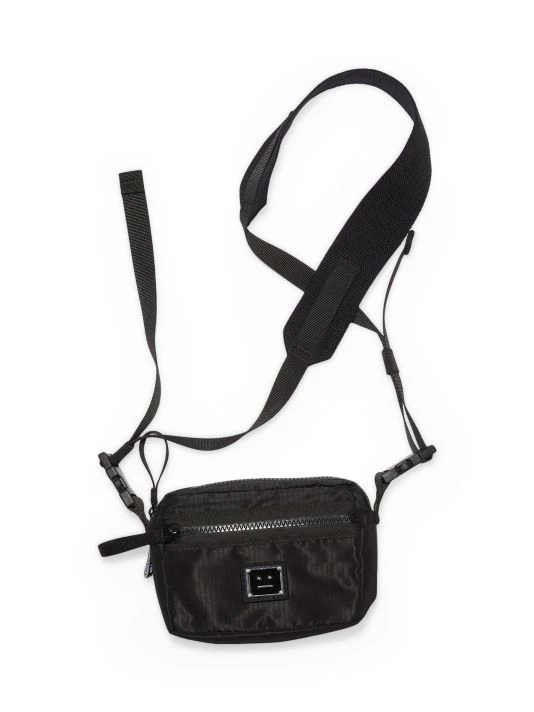 Acne Studios Akila Plaque Face Crossbody Bag Peach Orange 3 Acne Studios Akila Plaque Face Crossbody Bag Peach Orange