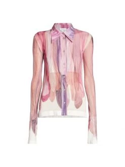 Acne Studios Estefani Abstract-Print Shirt