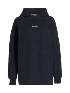 Acne Studios Logo Drop-Shoulder Hoodie