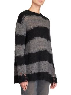 Acne Studios Kalia Block Stripe Distressed Sweater -Acne Studios And ML Monique Lhuillier Sales unnamed file 683
