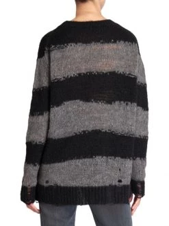 Acne Studios Kalia Block Stripe Distressed Sweater -Acne Studios And ML Monique Lhuillier Sales unnamed file 684