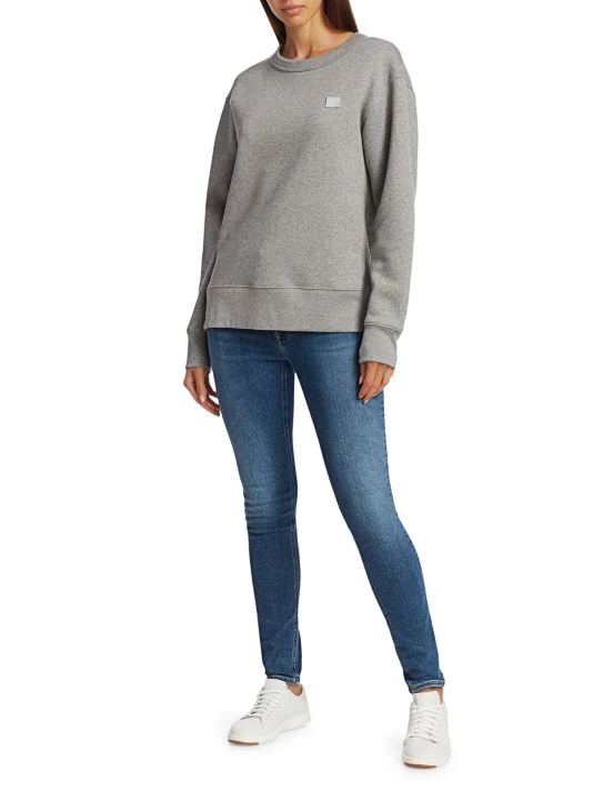 Acne Studios Face Sweatshirt Light Grey 4 Acne Studios Face Sweatshirt Light Grey - Image 2