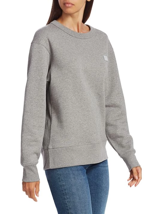 Acne Studios Face Sweatshirt Light Grey 6 Acne Studios Face Sweatshirt Light Grey - Image 4