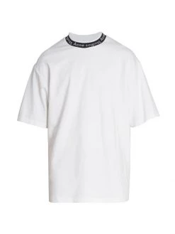 Acne Studios Extorr Ribbed Logo T-Shirt For Men