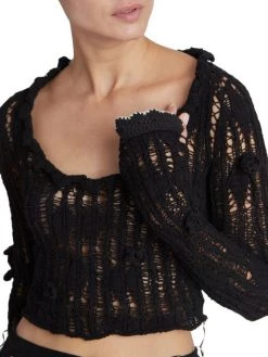 Acne Studios Kseni Ladder Diamond-Stitch Crop Top 13 Acne Studios Kseni Ladder Diamond-Stitch Crop Top -Acne Studios And ML Monique Lhuillier Sales unnamed file 770