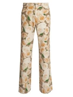 Acne Studios Plement Rose Printed Jeans For Men