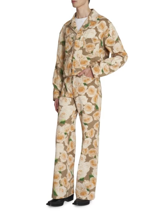 Acne Studios Plement Rose Printed Jeans For Men 4 Acne Studios Plement Rose Printed Jeans For Men - Image 2