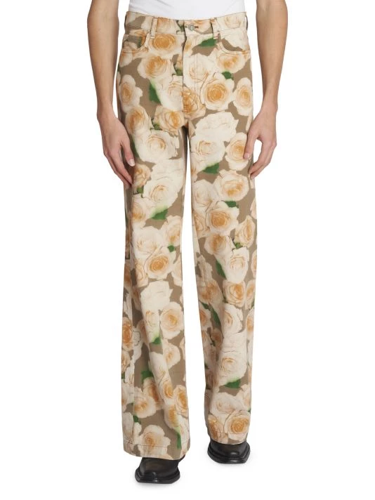 Acne Studios Plement Rose Printed Jeans For Men 5 Acne Studios Plement Rose Printed Jeans For Men - Image 3