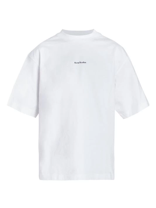 Acne Studios Extorr Stamp Logo T-Shirt For Men Optic White 5 Acne Studios Extorr Stamp Logo T-Shirt For Men Optic White - Image 3
