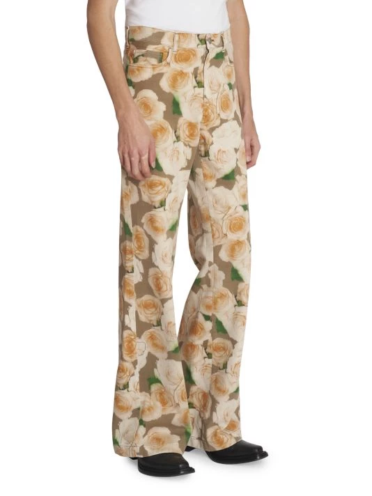 Acne Studios Plement Rose Printed Jeans For Men 6 Acne Studios Plement Rose Printed Jeans For Men - Image 4