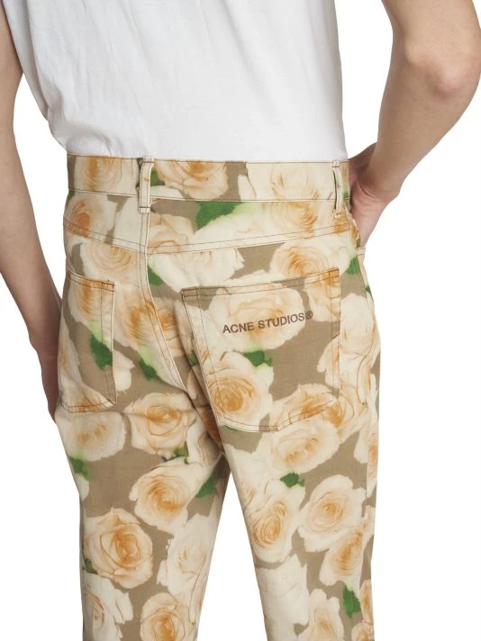 Acne Studios Plement Rose Printed Jeans For Men 8 Acne Studios Plement Rose Printed Jeans For Men - Image 6