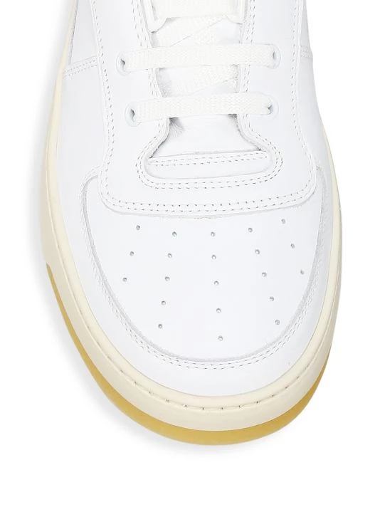 Acne Studios Perey Lace-Up Leather Sneakers For Men White 5 Acne Studios Perey Lace-Up Leather Sneakers For Men White - Image 4