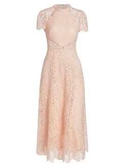 ML Monique Lhuillier Short-Sleeve Midi Dress Cherry 9 ML Monique Lhuillier Short-Sleeve Midi Dress Cherry -Acne Studios And ML Monique Lhuillier Sales unnamed file 812