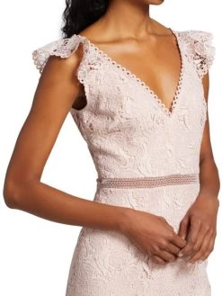 ML Monique Lhuillier Lace V-Neck Gown 14 ML Monique Lhuillier Lace V-Neck Gown -Acne Studios And ML Monique Lhuillier Sales unnamed file 825