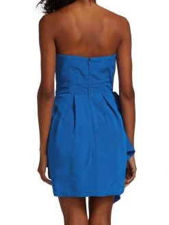 ML Monique Lhuillier Strapless Draped Faille Minidress -Acne Studios And ML Monique Lhuillier Sales unnamed file 831