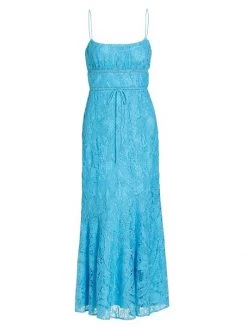 ML Monique Lhuillier Sleeveless Lace Midi-Dress